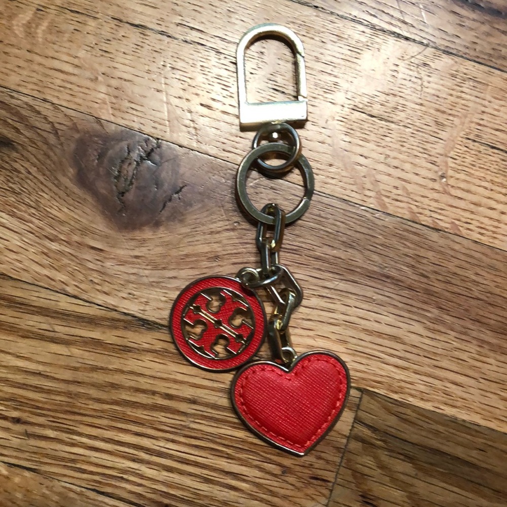Tory Burch Keychain with heart